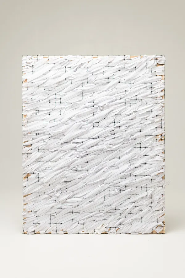 Зображення "New Inception" від David Kokhan, розмір: 100 x 80 cm, матеріали: textile, stretcher frame, mesh, framed, медіум: mixed-media, місто: Kyiv